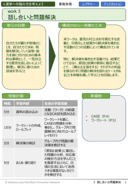 話し合いと問題解決