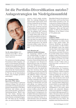 Ist die Portfolio-Diversifikation nutzlos? Anlagestrategien im