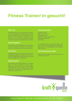 Fitness Trainer/