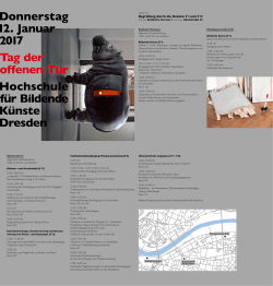 Donnerstag 12. Januar 2017 Tag der offenen Tür