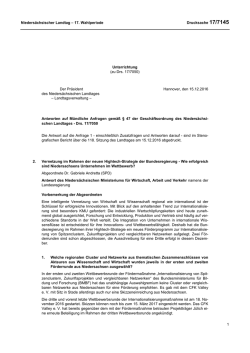 Drucksachen allgemein - Nieders&auml;chsischer Landtag