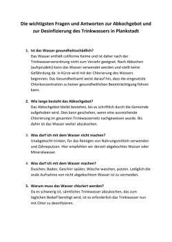 Die wichtigsten Fragen und Antworten zur Abkochgebot und zur