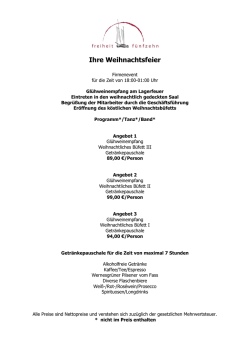 Ihre Weihnachtsfeier