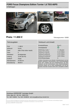 Inserat drucken - beim Autohaus Kierdorf Vertriebs GmbH