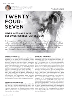 oder weshalb wir bei Dauerstress verblöden