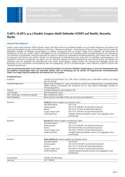 Termsheet (Indication) - Derinet