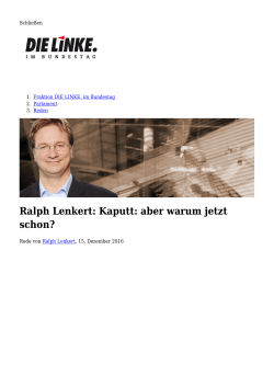Ralph Lenkert - Fraktion DIE LINKE. im Bundestag
