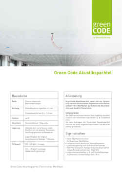Green Code Akustikspachtel