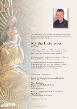 Martha Eichriedler - Bestattung Jung, Salzburg