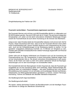 Feuerwehr wertsch&auml;tzen - Bremische B&uuml;rgerschaft