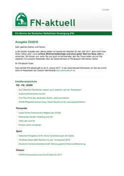 Ausgabe 25/2016 - Reitturniere.de