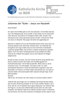 Johannes der T&auml;ufer &ndash; Jesus von Nazareth