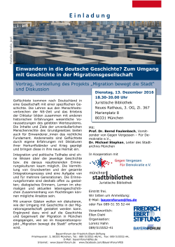 Einladung und Programm  - BayernForum - Die Friedrich