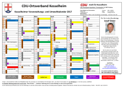 CDU Veranstaltungs- und Umweltkalender 2017