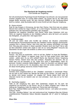 Heilige Stadt - hier und jetzt - Hoffnungsvoll leben"! &raquo; Hoffnungsvoll