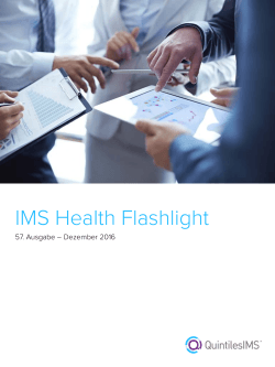 IMS Health Newsletter Flashlight Ausgabe 57