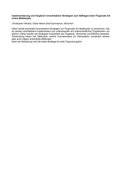 Implementierung und Vergleich verschiedener Strategien zum