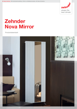 Zehnder Nova Mirror - Zehnder Group Schweiz AG