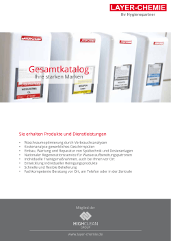 Gesamtkatalog - Layer Chemie