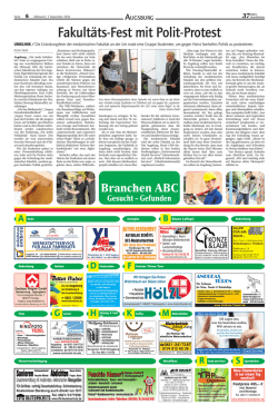 Branchen ABC - Mediadaten – StadtZeitung Augsburg