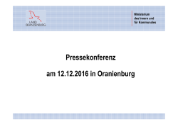 Pressekonferenz am 12.12.2016 in Oranienburg