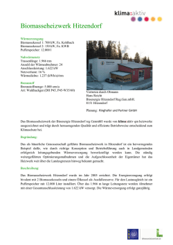 Biomasseheizwerk Hitzendorf