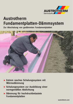 Austrotherm Fundamentplatten-Dämmsystem - ais