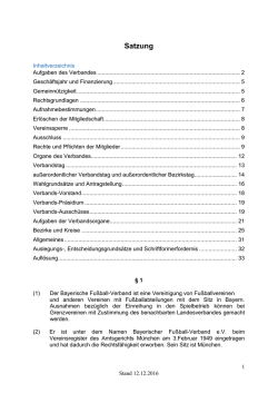 Satzung
