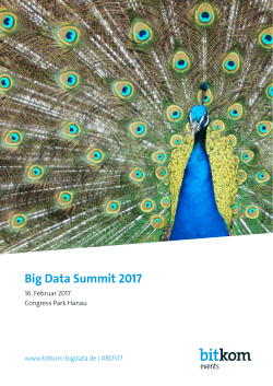 Programm - Big Data Summit