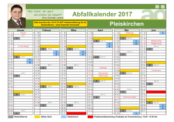 Abfallkalender 2017 - Gemeinde Pleiskirchen