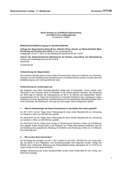 Drucksachen allgemein - Nieders&auml;chsischer Landtag