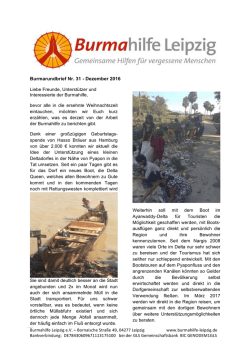 im aktuellen Burmarundbrief nachlesen