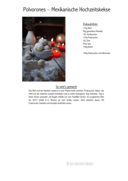Polvorones – Mexikanische Hochzeitskekse