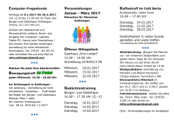 Januar - M&auml;rz 2017