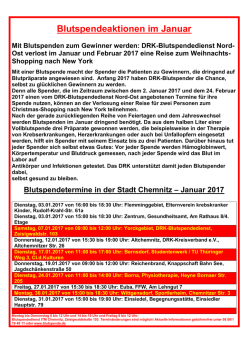 Januar 2017 - der Stadt Chemnitz