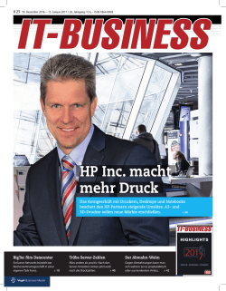 HP Inc. macht mehr Druck