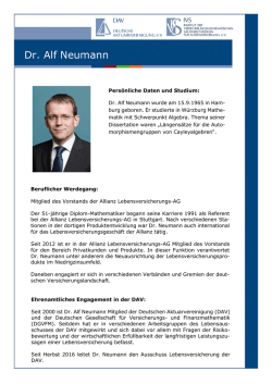 Dr. Alf Neumann