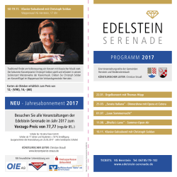 Edelsteinserenade 2017