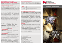 SonntagsInfo – 18. Dezember 2016 - Katholische Kirchengemeinde