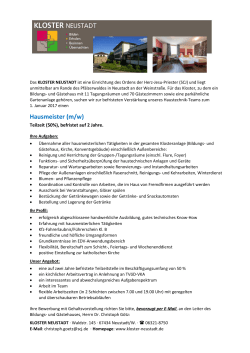 Die Stellenausschreibung als pdf