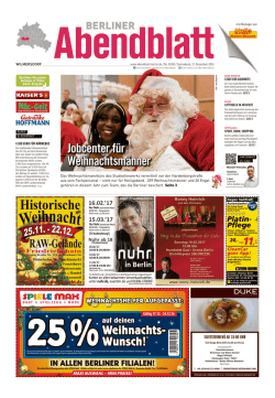 Jobcenterf&uuml;r Weihnachtsm&auml;nner