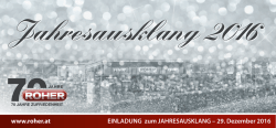 Jahresausklang 2016