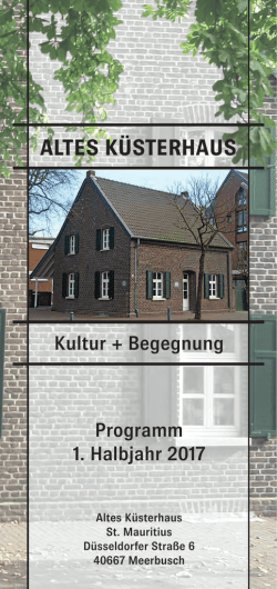 Kunst und Kultur im Alten Küsterhaus