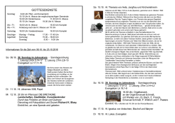 GOTTESDIENSTE