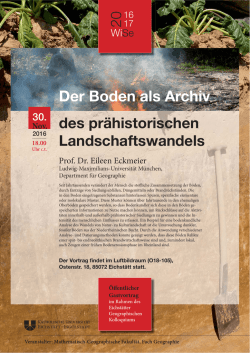 Der Boden als Archiv