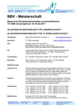 Ausschreibung als PDF - Bayerischer Badminton