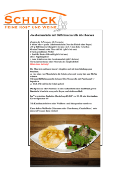 Jacobsmuscheln mit B&uuml;ffelmozzarella &uuml;berbacken - Roland