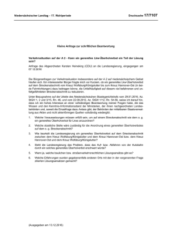 Drucksachen allgemein - Nieders&auml;chsischer Landtag