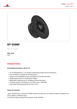 DT-350NF - monacor