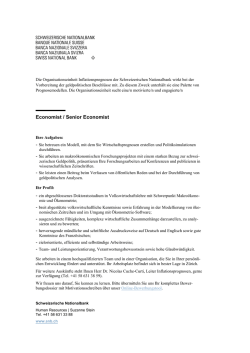 Economist / Senior Economist
